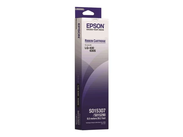 Epson SIDM musta värinauha LQ-630-tulostimeen (C13S015307), LQ-630, Musta, Pistematriisi, 24-pin, 4000000 merkit, Musta