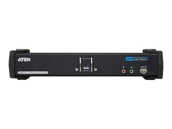 ATEN CubiQ CS1782A - KVM / lydsvitsj - 2 x KVM/lyd - 1 lokalbruker - stasjonær