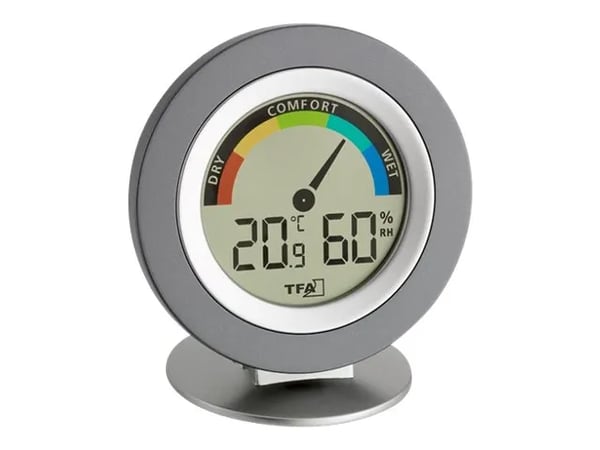 TFA Cosy - Värmehygrometer - digital - silver