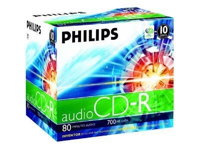 Philips - 10 x CD-R - 700 MB (80 min) - CD-eske