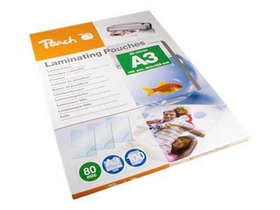 Peach - 100-pack - glättat - A3 (297 x 420 mm) lamineringsfickor