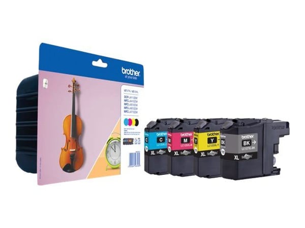 Brother LC127XLVALBPDR - Svart, gul, cyan, magenta - original - blekkpatron - for Brother DCP-J4110DW