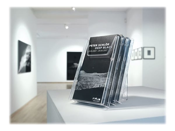 DURABLE COMBIBOXX SET L - Literaturholder - veggmonterbar, stasjonær - 3 rom - for 1/3 A4 - gjennomsiktig