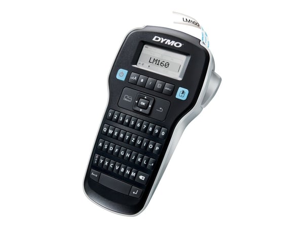 DYMO LabelMANAGER 160 - Etikettskrivare - svartvit - Rulle (1,3 cm) - tvåradig utskrift DYMO LabelMANAGER 160 - Etikettskrivare - svartvit - Rulle (1,3 cm) - tvåradig utskrift