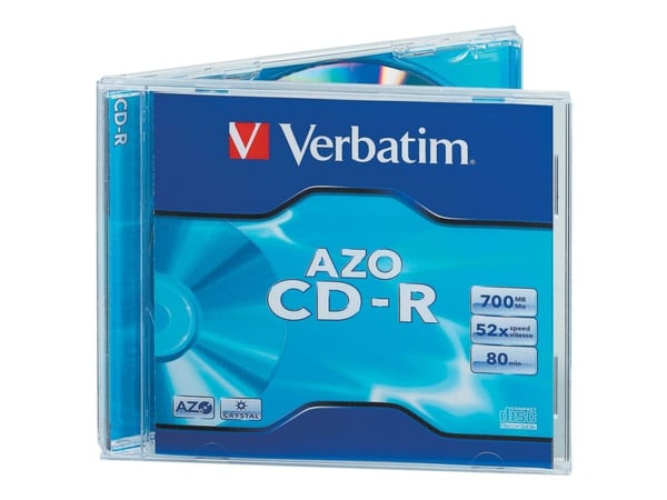 Verbatim AZO Crystal - 10 x CD-R - 700 MB 52x - cd-boks