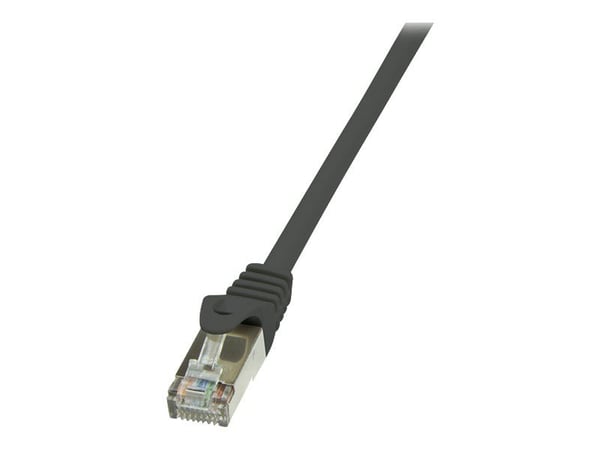 LogiLink EconLine - Liitäntäkaapeli - RJ-45 (uros) - RJ-45 (uros) - 3 m - taitettu suojaamaton kierretty parikaapeli (F/UTP) - CAT 6 - musta - musta