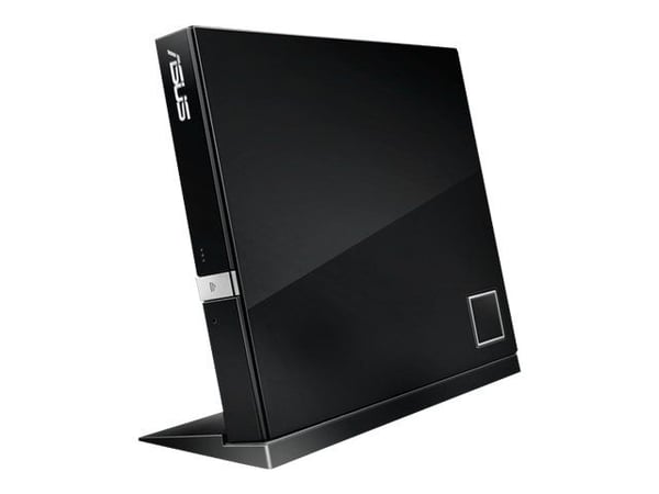 ASUS SBC-06D2X-U - Platestasjon - DVD±RW (±R DL) / DVD-RAM / BD-ROM - 6x - USB 2.0 - ekstern - svart