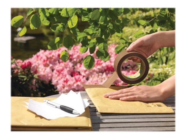 Tesapack Eco & Strong - Pakketape - 50 mm x 66 m - polypropylen - brun