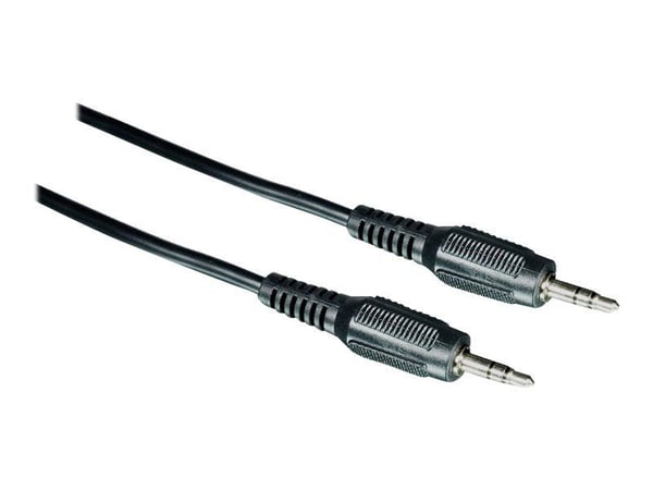 Philips SWA2533W - Lydkabel - mini-phone stereo 3.5 mm hann til mini-phone stereo 3.5 mm hann - skjermet - svart