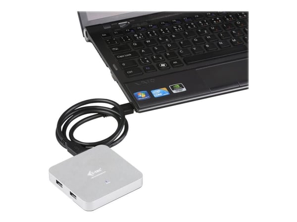 i-Tec USB 3.0 Metal Charging HUB - Hub - 4 x SuperSpeed USB 3.0 - stasjonær