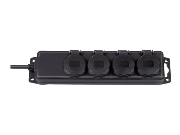 Brennenstuhl BN-1159960, 4 AC-pistorasia(a), 230 V, Musta, 2 m, 340 mm, 105 mm