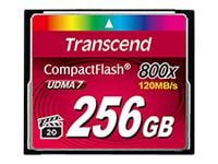 Transcend Premium - Flashminnekort - 256 GB - 800x - CompactFlash