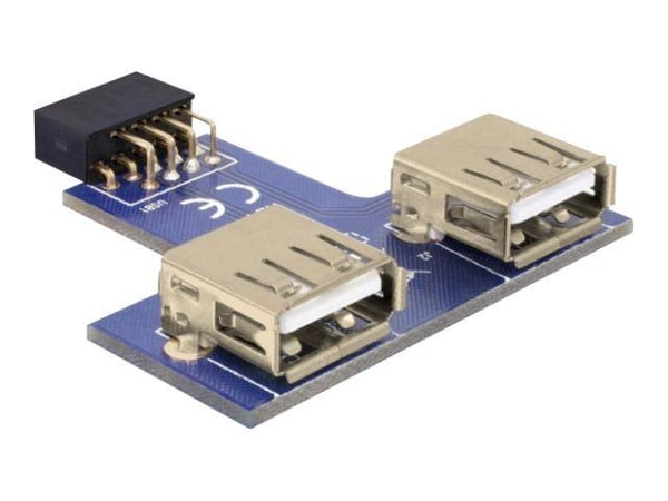 Delock USB Pinheader - USB-adapter (hun) til USB (hun)