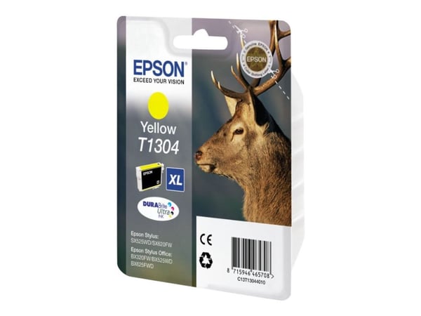 Bläckpatron epson t130440, 10,1 ml, gul