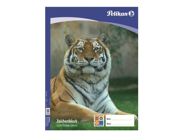 Pelikan C2/10 - Tegneblokk - A2 (420 x 594 mm) - 10 ark - kartong