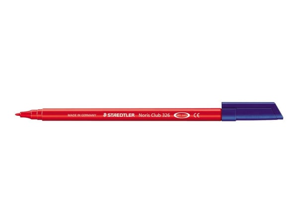 STAEDTLER Noris Club 326 - Fibertuppenn - rød - vannbasert matfargeblekk - 1 mm
