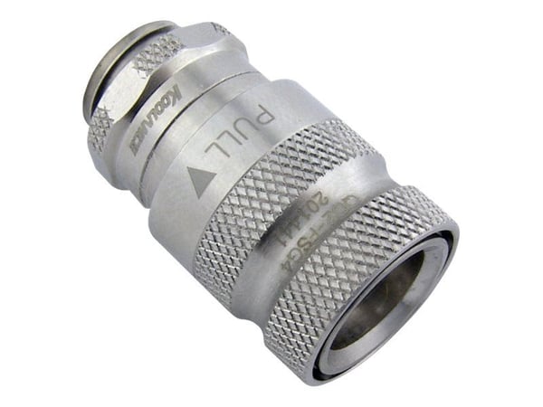 Koolance QD2 Female Quick Disconnect No-Spill Coupling, Male Threaded G 1/4 BSPP - Kobler for væskekjølesystem