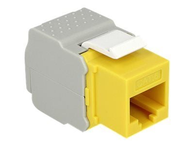 Delock Keystone-moduuli - Modulaarinen lisälaite - CAT 6 - UTP - RJ-45 - keltainen