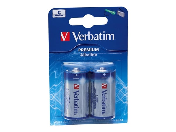 Verbatim - Batteri 2 x C - alkaliskt