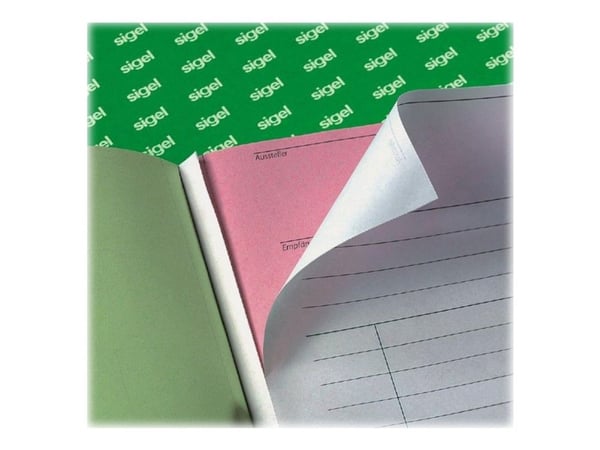 Sigel - Leveranslista - 40 ark - A5 (148 x 210 mm) - tredubbla - självkopierande