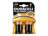 Duracell Plus Power - Batteri 4 x AA-typ - alkaliskt