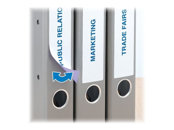 HERMA Special - Papir - matt - fjernbart selv-adhesiv - hvit - 192 x 38 mm 175 etikett(er) (25 ark x 7) opake arkivmappeetiketter
