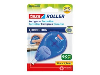 Tesa ecoLogo - Retterulle - 4.2 mm x 10 m - hvit - plastikk, PET