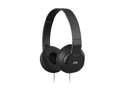 JVC HA-S180 - Hörlurar - på örat - kabelansluten - 3,5 mm kontakt - svart
