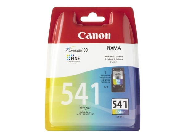 Canon CL-541, Syaani, Magenta, Keltainen, Väriainepohjainen muste, 1 kpl