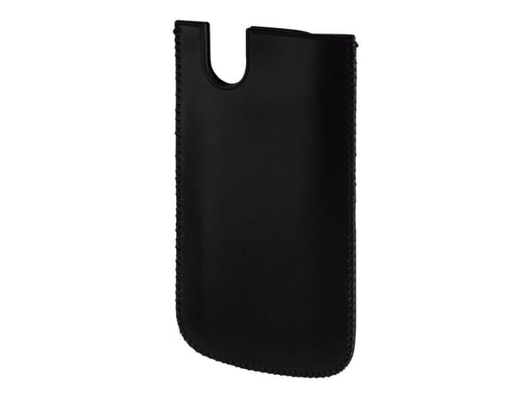 Hama Mobile Phone Sleeve "Balance" - Skyddshölje för mobiltelefon - genuint läder - svart - för Samsung Galaxy Note