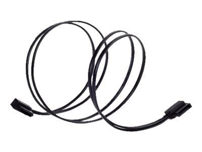 SilverStone CP11 - SATA-kabel - Serial ATA 150/300/600 - SATA (hunn) til SATA (hunn) - 50 cm - 90° kontakt - svart