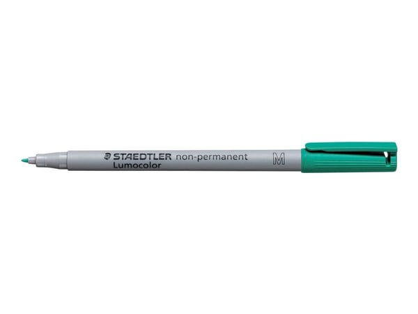 STAEDTLER Lumocolor 315 - Fibertuppenn - ikke-permanent - grønn - 1 mm - medium (en pakke 10)