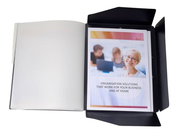 Exacompta lajittelukansio, musta, a4, 12 lokeroa