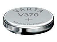 Varta -V370, Kertakäyttöinen akku, Hopea-oksidi (S), 1,55 V, 1 kpl, 34 mAh, Metallinen