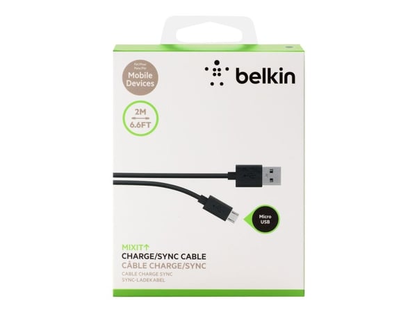 Belkin MIXIT - USB-kaapeli - Micro-USB Type B (han) til USB (han) - 2 m - lajitelma - lajitelma