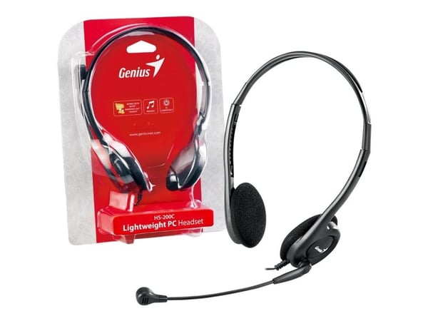 Genius HS-200C - Headset - på örat - kabelansluten