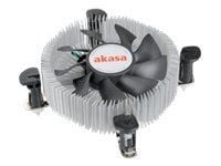 Akasa AK-CCE-7106HP - Processorkylare - (för: LGA775, LGA1156) - aluminium med kopparbas - 74 mm