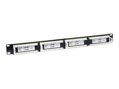 Intellinet Patch Panel, Cat6, UTP, 24-Port, 1U, Black - Koblingspanel - CAT 6 - UTP - RJ-45 X 24 - svart - 1U - 19"