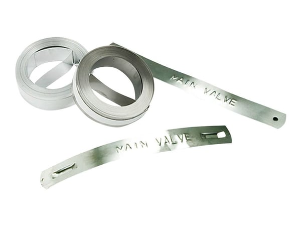 DYMO IND Embossing Aluminum Labels 1/2" - Aluminium - selv-adhesiv - Rull (12 mm x 3,65 m) 1 kassett(er) merketape - for DYMO M1011