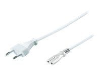 MicroConnect Power Cord Notebook - Strömkabel - 1.5 m - vit