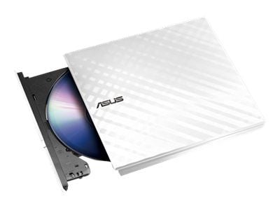 ASUS SDRW-08D2S-U LITE - Platestasjon - DVD±RW (±R DL) / DVD-RAM - 8x/8x/5x - USB 2.0 - ekstern - hvit