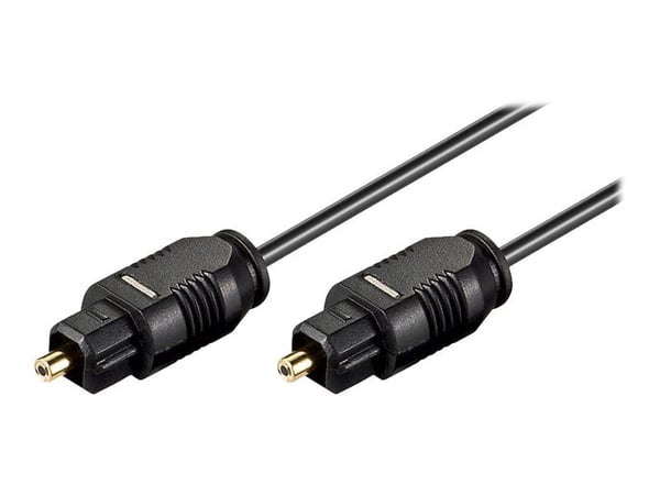 goobay AVK 216-0500 - Digital audiokabel (optisk) - SPDIF - TOSLINK hann til TOSLINK hann - 5 cm - fiberoptisk