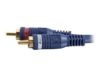 C2G Velocity - Lydkabel - RCA hann til RCA hann - 30 m - dobbeltskjermet tvunnet par