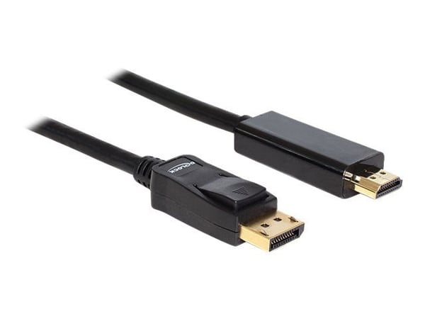 Delock - Adapterkabel - DisplayPort hann til HDMI hann