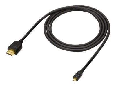Sony DLC-HEU15 - HDMI-kabel med Ethernet - 19 pin micro HDMI Type D hane till HDMI hane - 1.5 m - för Cyber-shot DSC-RX10, RX100; Handycam FDR-AX45...