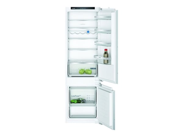 Siemens iQ300 KI87VVFE1 - Kjøleskap/fryser - bunnfryser - innebygd - fordypning - bredde: 56 cm - dybde: 55 cm - høyde: 177.5 cm - 270 liter - Klas...
