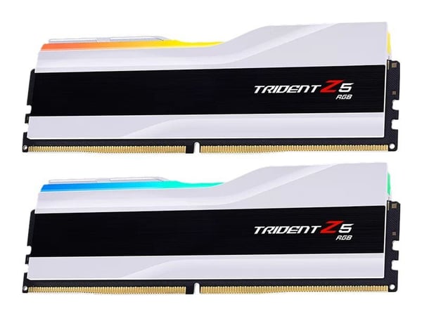 G.Skill Trident Z5 RGB - DDR5 - Sarja - 48 GB: 2 x 24 GB - DIMM 288-PIN - 8200 MHz / PC5-65600 - CL40 - 1,35 V - puskuroimaton - on-die ECC - valko...