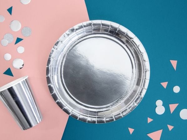 PartyDeco KPP35-018-EU1, 220 ml, Papir, Sølv, 75 mm, 75 mm, 130 mm