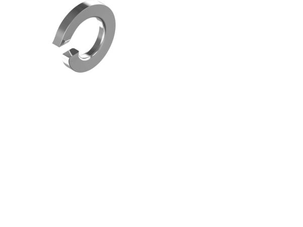 WASI fjederskiva M8 DIN 127 rostfri A4 innerdiameter 8,1 mm ytterdiameter 14,8 mm (1000 st)