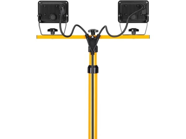 LED konstruksjonsspotlight med teleskopstativ, 2 x 20 W
